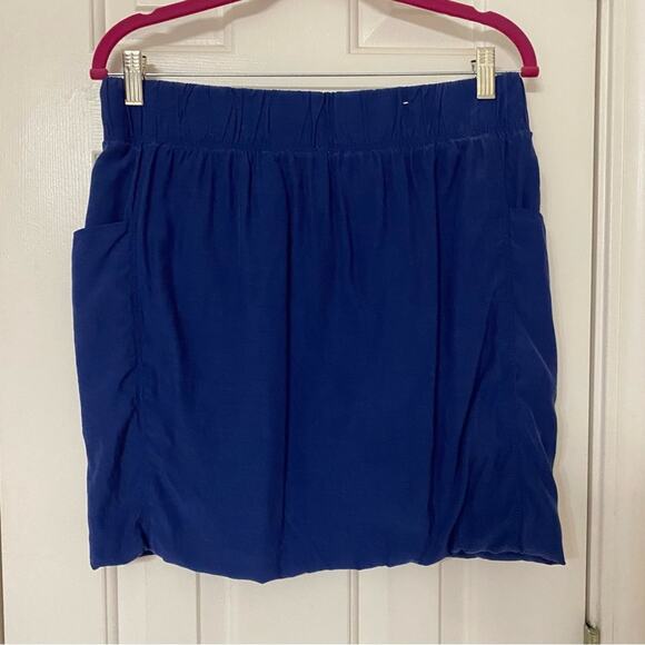 OLD NAVY • Blue Elastic Waistband Pull On Mini Skirt w/ Pockets - Picture 5 of 5